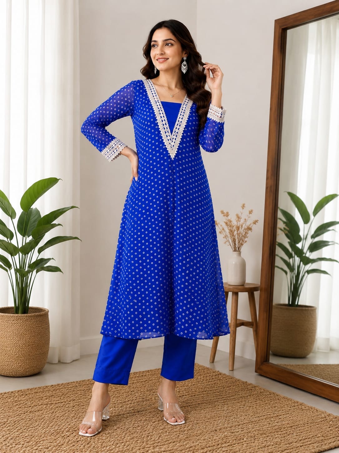 Georgette Kurta with Pant 